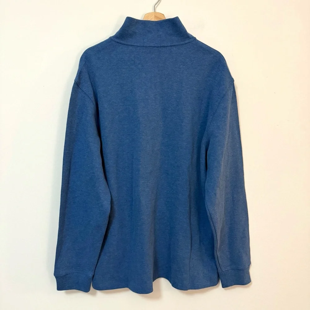 NWT Polo Ralph Lauren 1/4 Zip Pullover Blue Sweater $125 MSRP – XL
